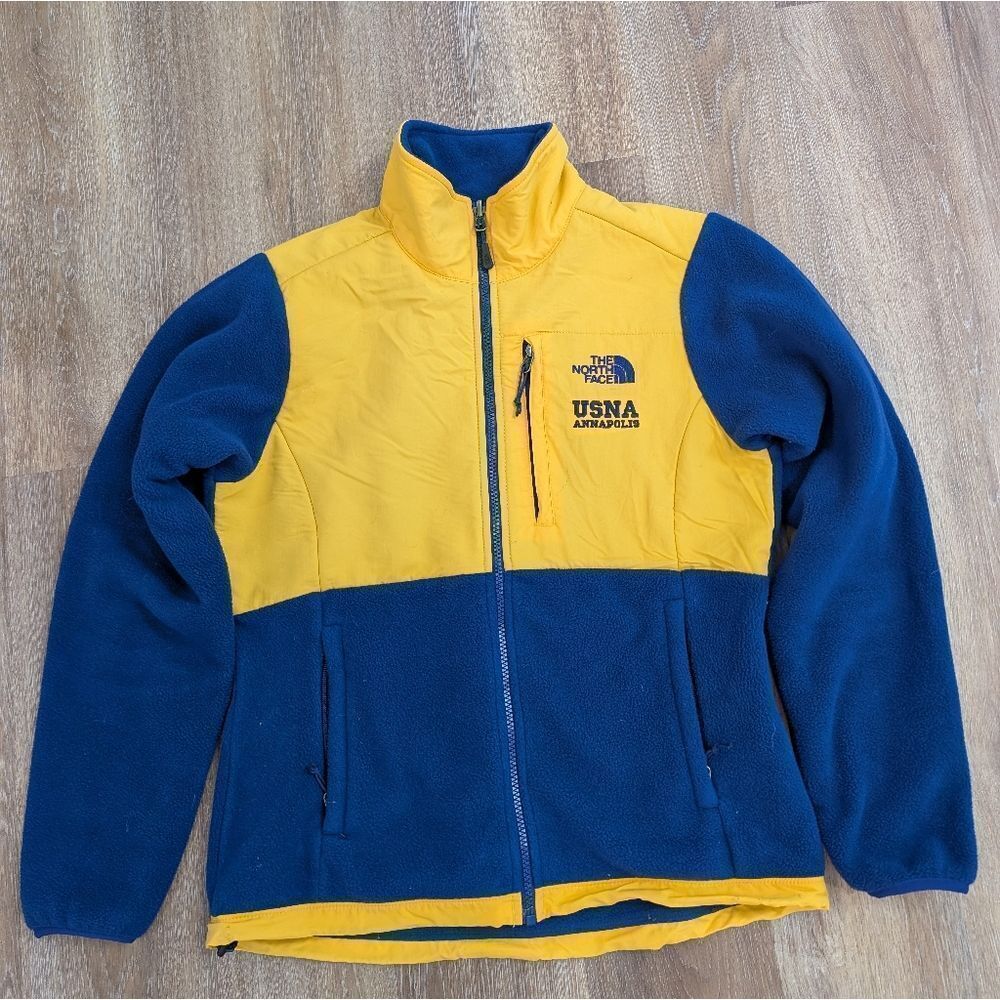 RARE! North Face Denali Jacket Blue/Gold Naval Academy Women's Sz S